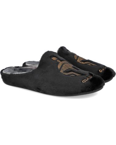 Hausschuhe für Herren GARZON 8362-275 ZAPATILLAS DE CASA PARA HOMBRE NEGRO
