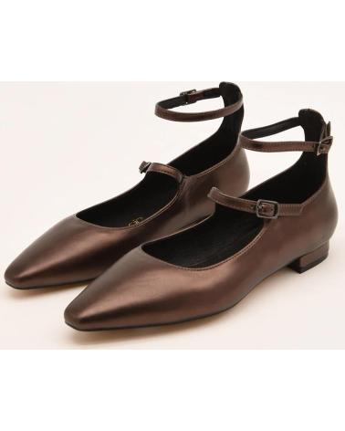 Sapatos-De-Mujer-AZAREY-459H941-BAILARINAS-DOBLE-CORREA-BRONCE