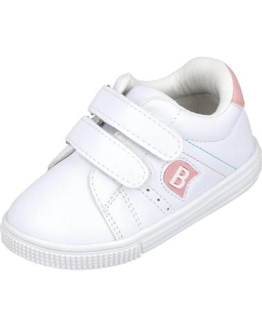 Deportivas de Niña BUBBLE BOBBLE BUBBLE KIDS C1202 ZAPATILLAS DEPORTIVAS DE BEBE BLANCO-ROSA