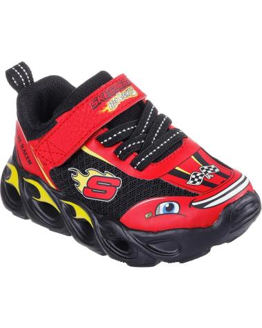 Sportif-De-Niño-SKECHERS-402306-HOT-LIGHTS-THERMO-FLASH-WHEEL-BUDDIES-NEGRO