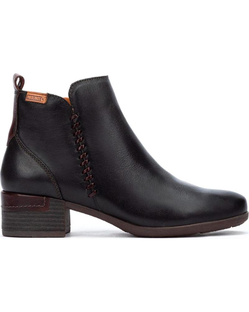 Botins de Mulher PIKOLINOS MALAGA BOTINES CON DETALLE EN TACON PARA MUJER NEGRO