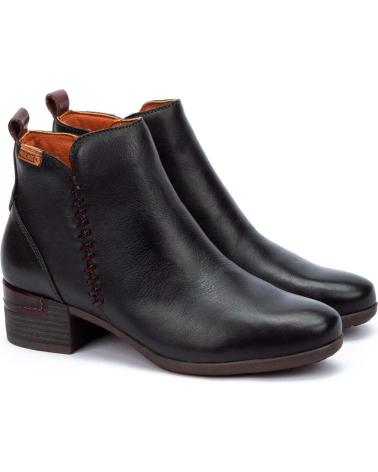 Botins de Mulher PIKOLINOS MALAGA BOTINES CON DETALLE EN TACON PARA MUJER NEGRO