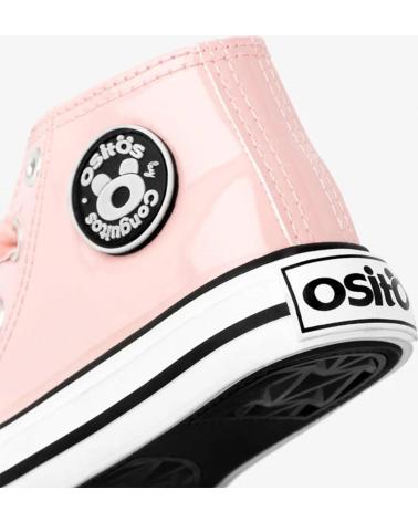 Esportes  de Menina CONGUITOS OSSH141058 ZAPATILLAS ALTAS DE BEBE CHAROL ROSA