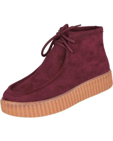 Botins de Mulher L&R SHOES LR SHOES YZ24-049 BOTINES WALLABY DE MUJER BURDEOS