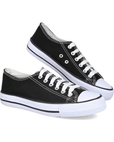 Esportes--De-Mujer-L&R-SHOES-LR-SHOES-H-2-ZAPATILLAS-DE-LONA-UNISEX-NEGRO