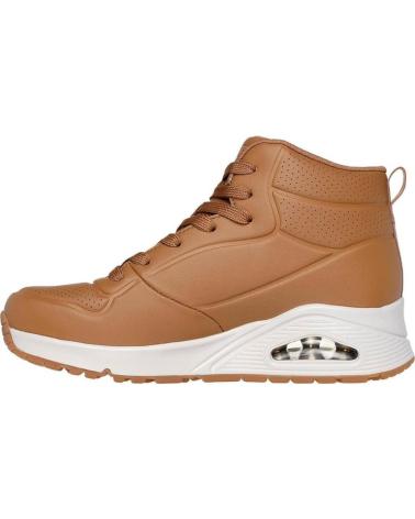 Stiefel-De-Mujer-SKECHERS-BOTINES-PLANOS-STAND-HIGH-MUJER-CUERO-MARRóN