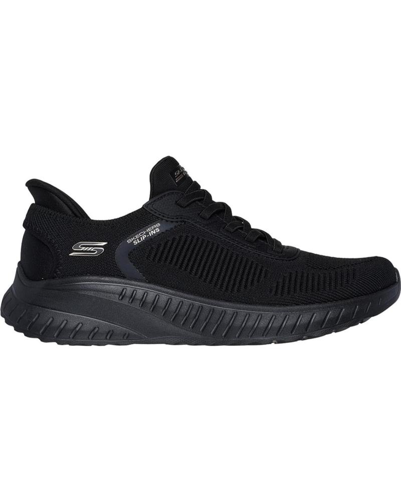 Sneaker-De-Mujer-SKECHERS-117497-SLIP-INS-BOBS-SPORT-SQUAD-CHAOS-NEGRO