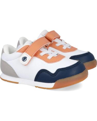 Esportes--De-Niña-CONGUITOS-OSSH502001-ZAPATILLAS-BAREFOOT-BLANCAS-BLANCO-AZUL