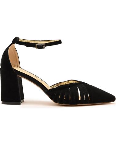 Sandales-De-Mujer-AZAREY-459H550-ZAPATOS-DE-SALON-DE-TERCIOPELO-CON-TACON-MEDIO-NEGRO