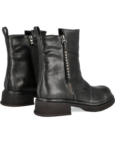 Boots-De-Mujer-AZAREY-494H596-BOTINES-MOTEROS-DE-CUERO-NEGRO-CON-CIERRE-Y-DETALLES-GRIS