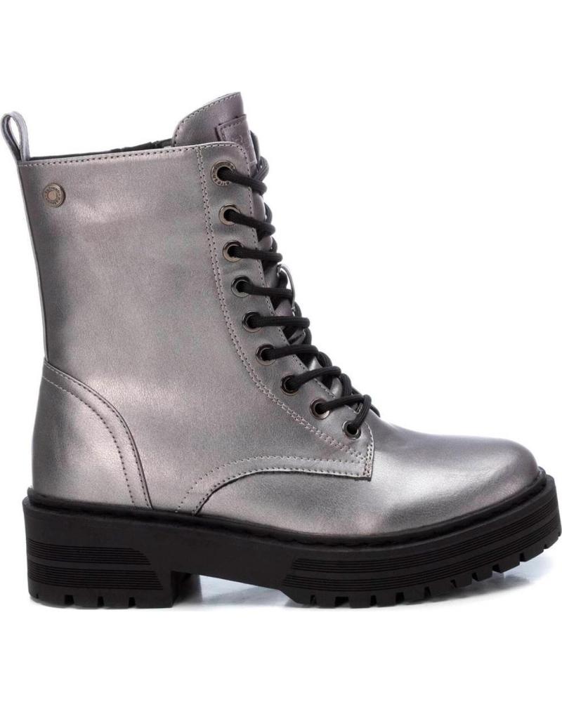 Boots für Damen REFRESH 172081 BOTAS MILITARES METALIZADAS DE MUJER PLOMO