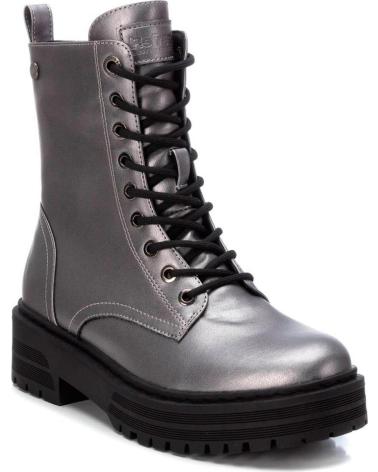Boots für Damen REFRESH 172081 BOTAS MILITARES METALIZADAS DE MUJER PLOMO