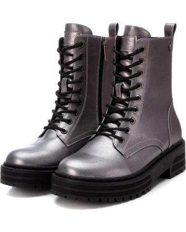 Boots für Damen REFRESH 172081 BOTAS MILITARES METALIZADAS DE MUJER PLOMO