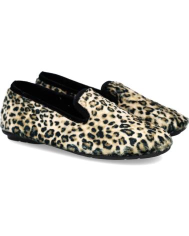 Pantofole per Donna L&R SHOES LR SHOES 227008 ZAPATILLAS DE CASA ANIMAL PRINT PARA MUJER NEGRO