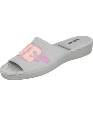 Woman House slipers DEVALVERDE 1548 ZAPATILLAS DE CASA PARA MUJER GRIS