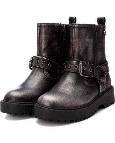Botas de Niña XTI 150971 BOTAS MOTERAS METALIZADAS DE NINA PLOMO