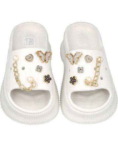 Chanclas de Mujer L&R SHOES LR SHOES XF80-62A CHANCLAS CON PINS INTERCAMBIABLES DE MUJER BLANCO
