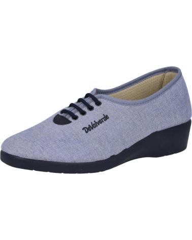 PANTOFOLE DEVALVERDE 792 CON LACCI IN DENIM TEJANO