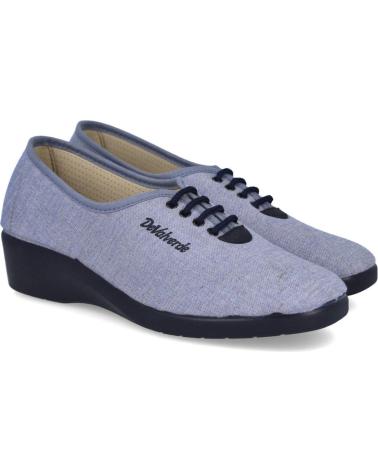 PANTOFOLE DEVALVERDE 792 CON LACCI IN DENIM TEJANO