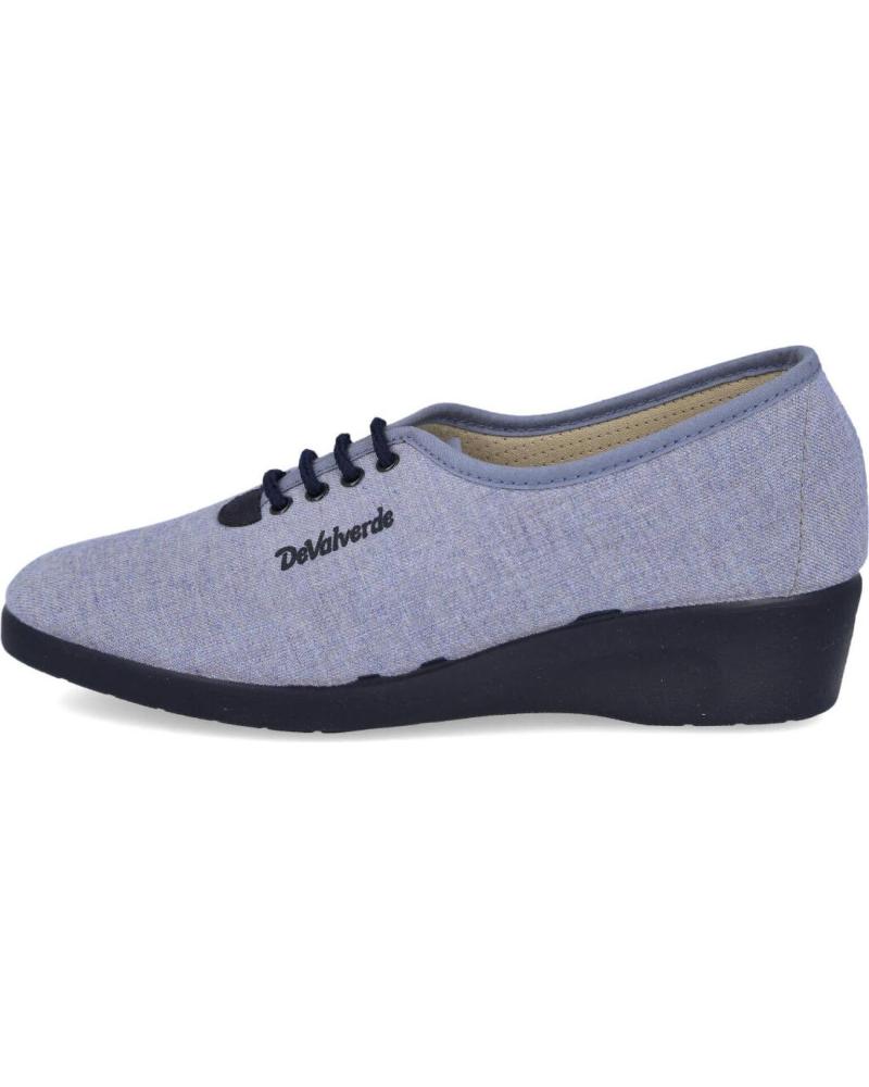 PANTOFOLE DEVALVERDE 792 CON LACCI IN DENIM TEJANO