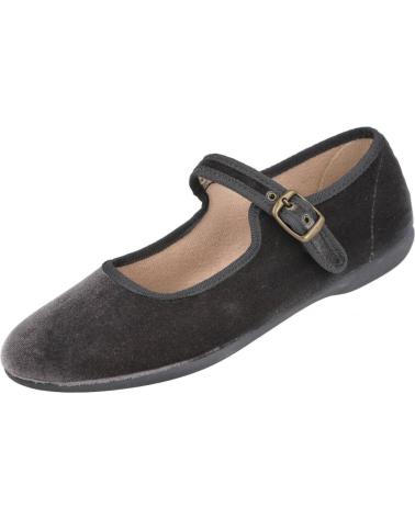 BATILAS SAPATOS MARY JANE 11251 EM VELUDO CINZENTO GRIS