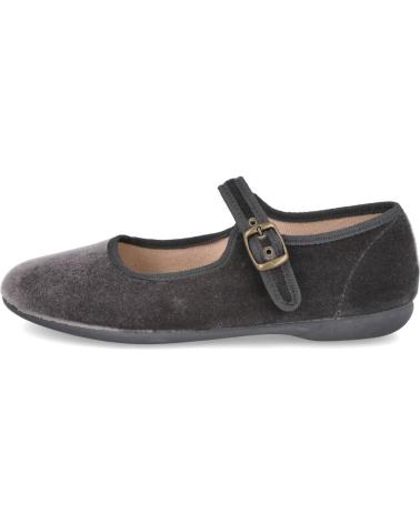 BATILAS SAPATOS MARY JANE 11251 EM VELUDO CINZENTO GRIS