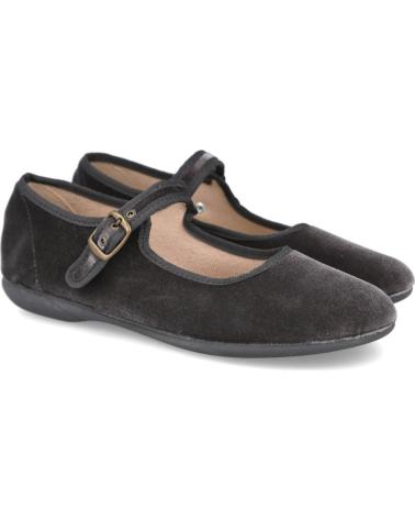 BATILAS SAPATOS MARY JANE 11251 EM VELUDO CINZENTO GRIS