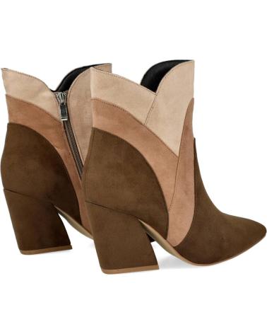 Botas de Mujer AZAREY 494H693 BOTINES DE TACON COMBINADOS TIERRA