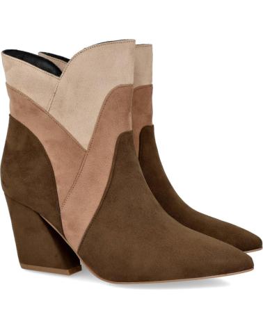 Botas de Mujer AZAREY 494H693 BOTINES DE TACON COMBINADOS TIERRA