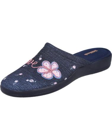 Pantofole per Donna DEVALVERDE 1556 ZAPATILLAS DE CASA PARA MUJER AZUL