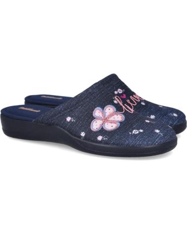 Pantofole per Donna DEVALVERDE 1556 ZAPATILLAS DE CASA PARA MUJER AZUL