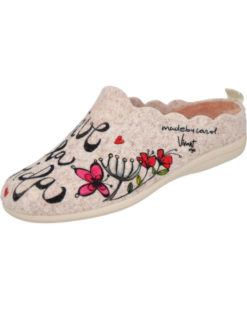CHINELOS DE CASA VIVANT V-IL-C212660FIBE BEGE PARA MULHER BEIGE CHINELOS DE CASA VIVANT V-IL-C212660FIBE BEGE PARA MULHER BEIGE