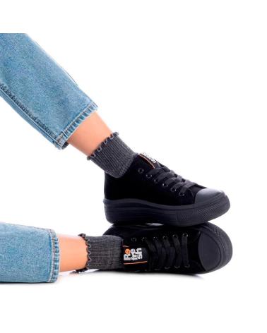 Sneaker für Damen REFRESH 172367 ZAPATILLAS CASUAL DE MUJER NEGRO