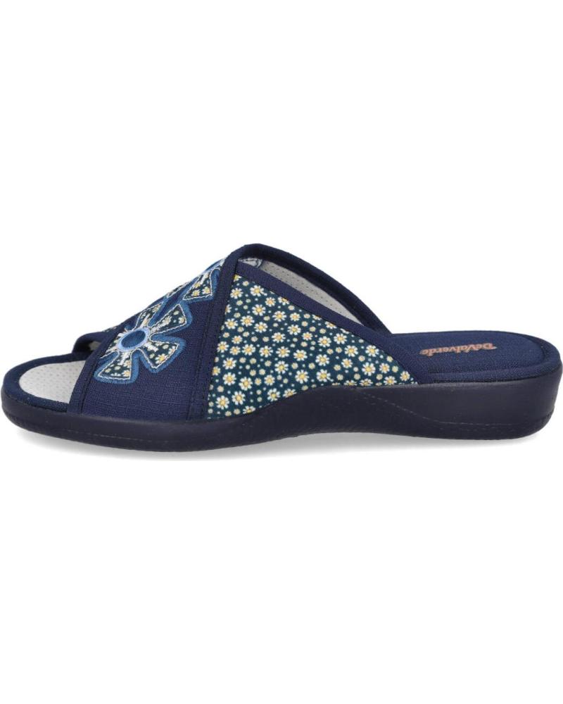 Pantoufles-De-Mujer-DEVALVERDE-1554-ZAPATILLAS-DE-CASA-PARA-MUJER-AZUL