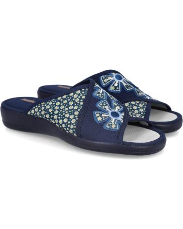 Pantoufles-De-Mujer-DEVALVERDE-1554-ZAPATILLAS-DE-CASA-PARA-MUJER-AZUL