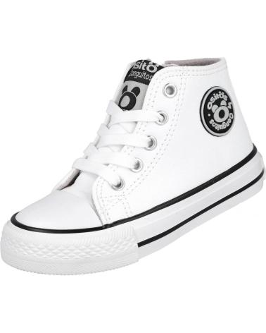 Esportes--De-Niña-CONGUITOS-ZAPATILLAS-ALTAS-DE-BEBE-LOGO-NAPA-BLANCO