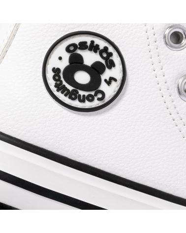 Esportes--De-Niña-CONGUITOS-ZAPATILLAS-ALTAS-DE-BEBE-LOGO-NAPA-BLANCO