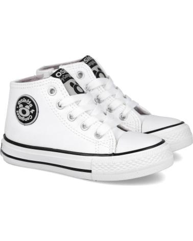 Esportes--De-Niña-CONGUITOS-ZAPATILLAS-ALTAS-DE-BEBE-LOGO-NAPA-BLANCO
