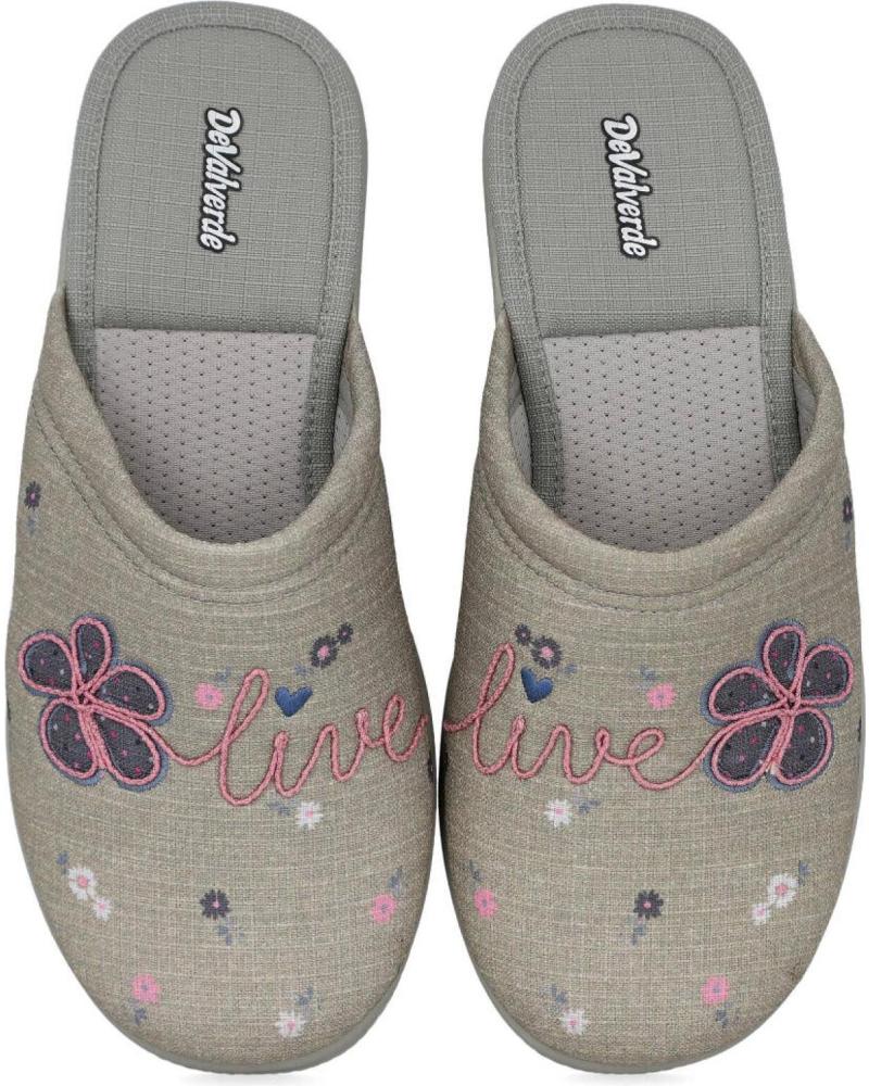 Hausschuhe-De-Mujer-DEVALVERDE-1556-ZAPATILLAS-DE-CASA-PARA-MUJER-GRIS
