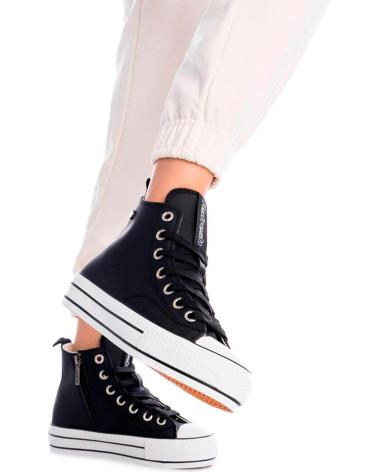 SNEAKERS ALTE IN TELA REFRESH 172201 NERE NEGRO