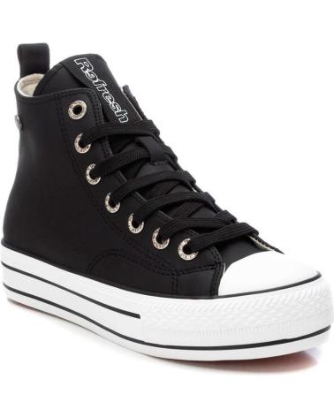 SNEAKERS ALTE IN TELA REFRESH 172201 NERE NEGRO