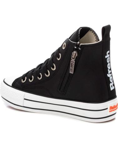 SNEAKERS ALTE IN TELA REFRESH 172201 NERE NEGRO