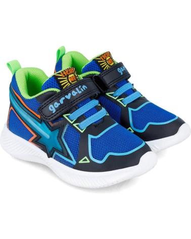 Sportivo per Bambino GARVALIN 241805-B008 ZAPATILLAS CON LUCES PARA NINO AZUL