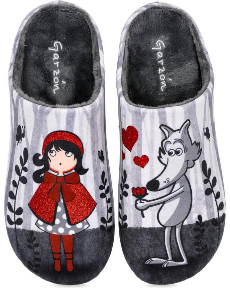 Woman House slipers GARZON 15357-246 ZAPATILLAS DE CASA PARA MUJER GRIS