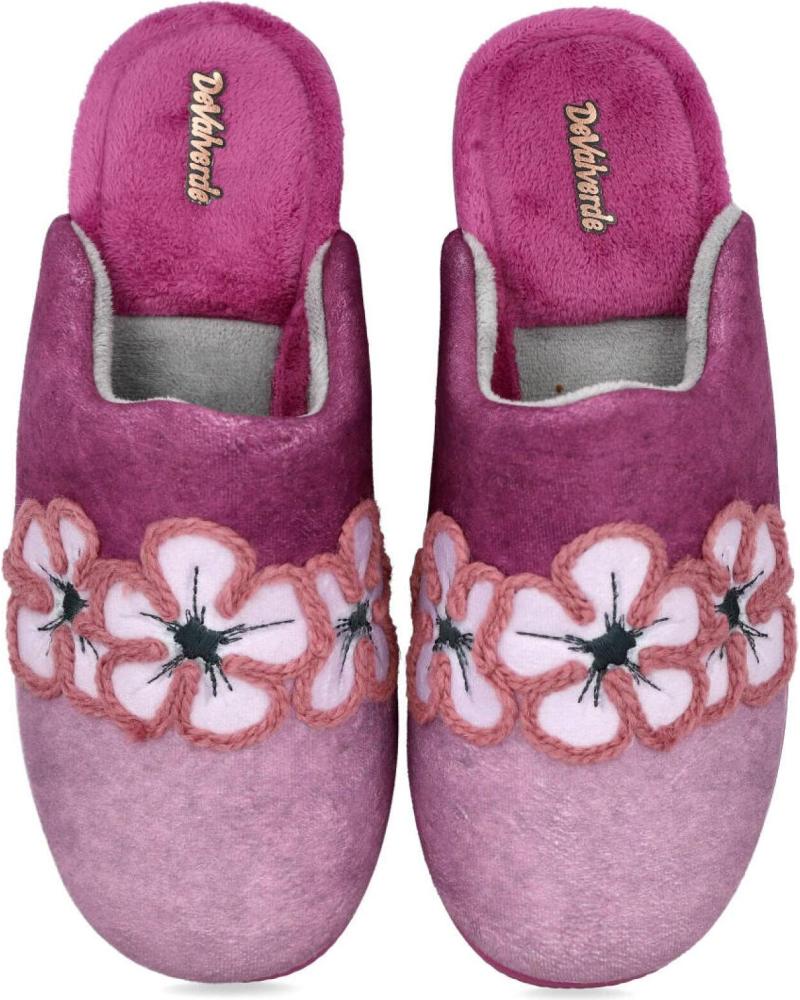 Pantofole per Donna DEVALVERDE 1167 ZAPATILLAS DE CASA PARA MUJER BERENGENA