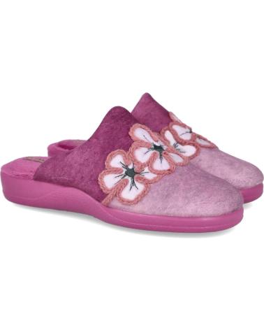 Pantofole per Donna DEVALVERDE 1167 ZAPATILLAS DE CASA PARA MUJER BERENGENA