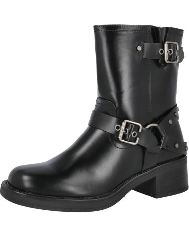 Bottes pour Femme POPCORN 3030 BOTAS MOTERAS DE MUJER NEGRO