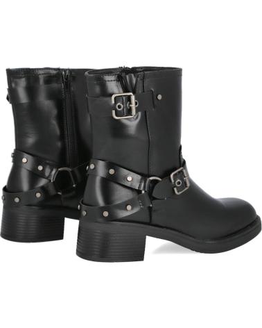 Bottes pour Femme POPCORN 3030 BOTAS MOTERAS DE MUJER NEGRO