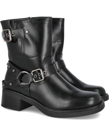 Bottes pour Femme POPCORN 3030 BOTAS MOTERAS DE MUJER NEGRO