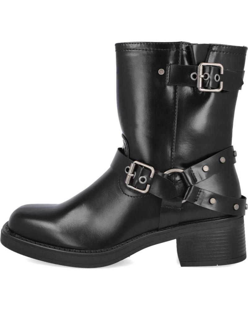 Bottes pour Femme POPCORN 3030 BOTAS MOTERAS DE MUJER NEGRO
